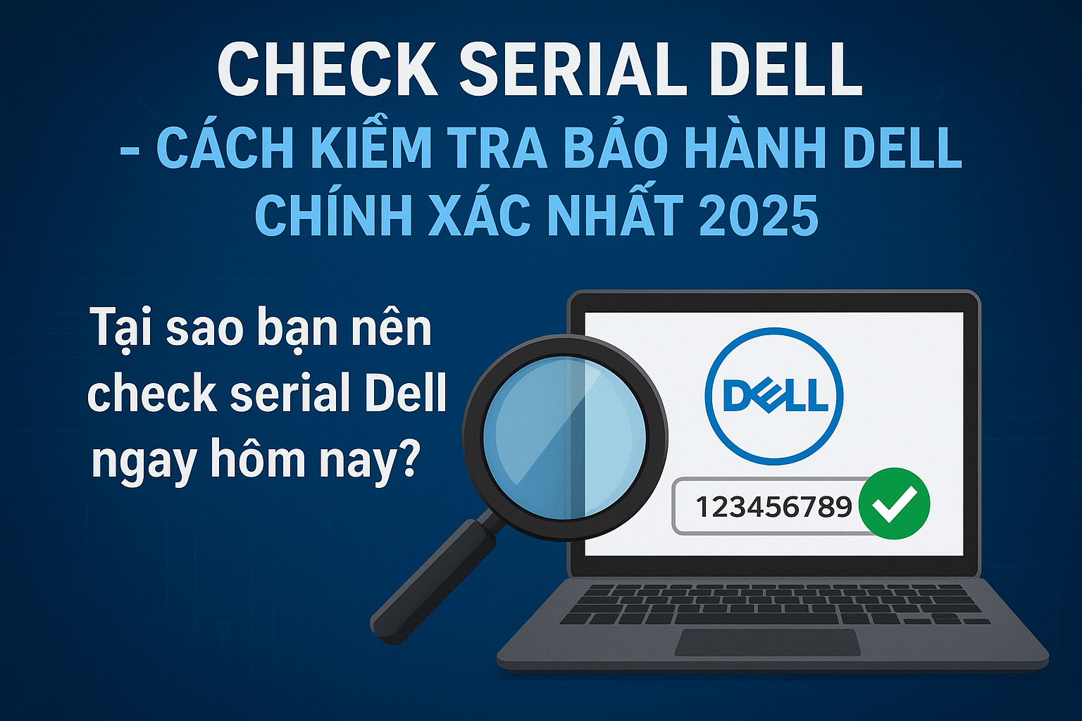 Tại sao bạn nên check serial Dell ngay hôm nay?