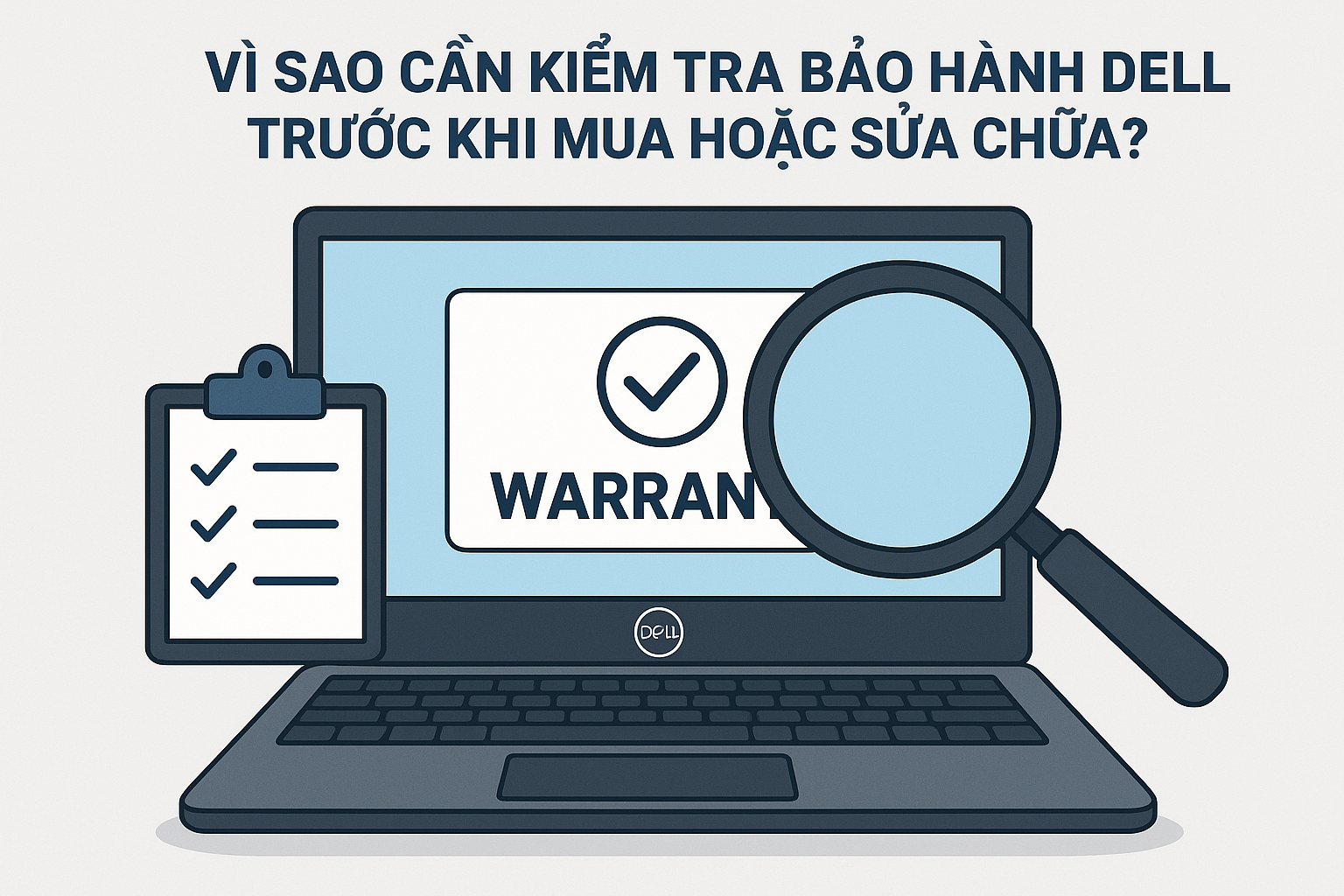 Vì sao cần kiểm tra bảo hành Dell trước khi mua hoặc sửa chữa?
