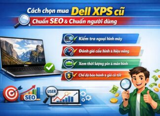dell xps cũ – Giải pháp laptop cao cấp tiết kiệm chi phí cho người dùng thông minh