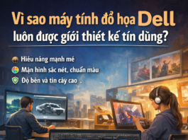 Máy tính đồ họa Dell – Giải pháp tối ưu cho designer, kiến trúc sư và dân sáng tạo chuyên nghiệp