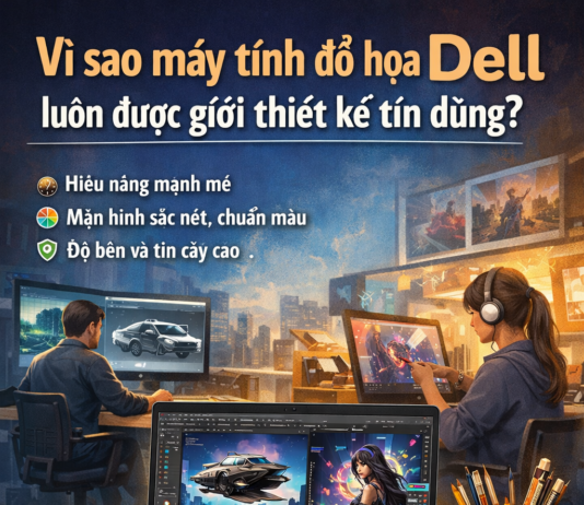 Máy tính đồ họa Dell – Giải pháp tối ưu cho designer, kiến trúc sư và dân sáng tạo chuyên nghiệp